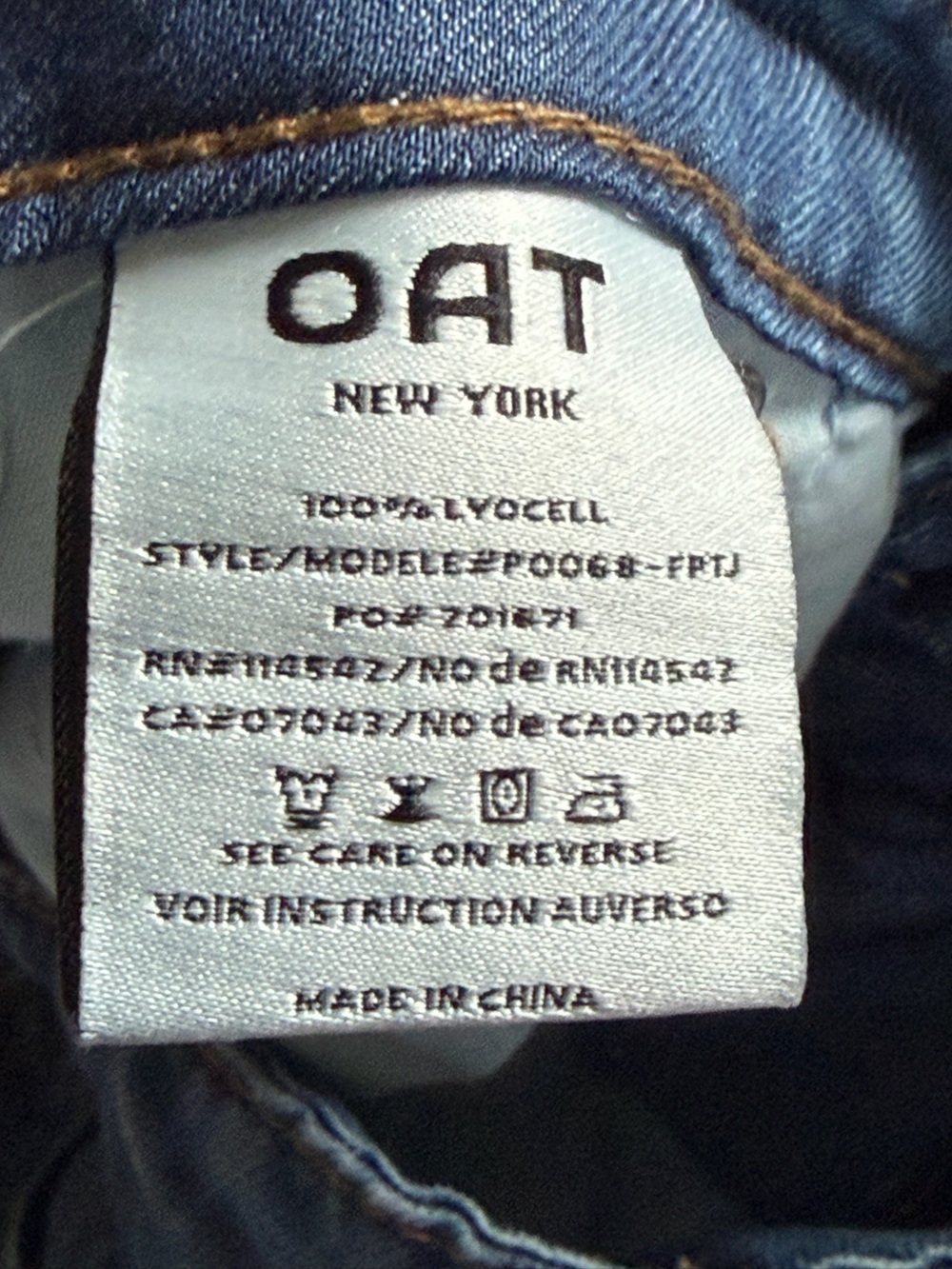 Oat New York Wide-Leg High-Rise Jeans - Picture 6 of 6